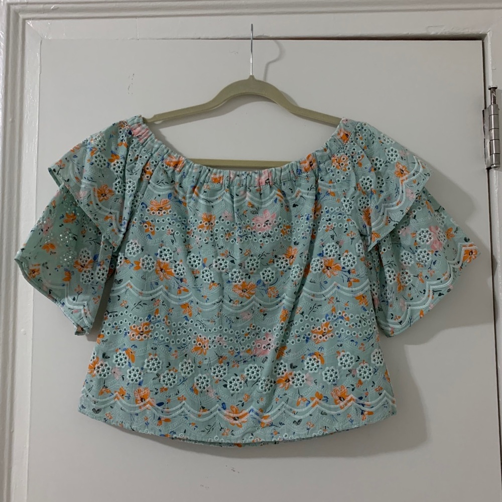 Anthro off the shoulders top